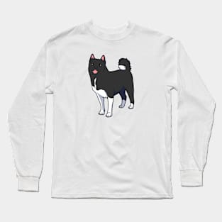 Grey Akita Long Sleeve T-Shirt